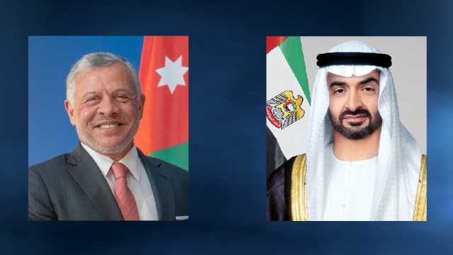 محمد بن زايد وملك الأردن يؤكدان أهمية إيجاد مسار واضح للسلام على أساس «حل الدولتين»