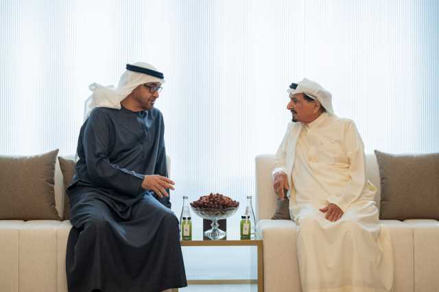 محمد بن زايد وحاكم عجمان يبحثان شؤون الوطن والمواطن