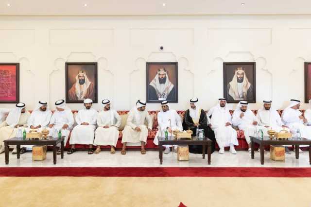 طحنون بن محمد يحضر أفراح النعيمي