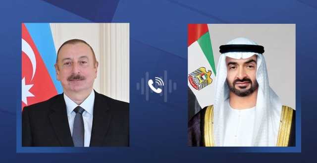 محمد بن زايد ورئيس أذربيجان يبحثان العلاقات وتطوير التعاون بالمجالات الاقتصادية والطاقة المتجددة