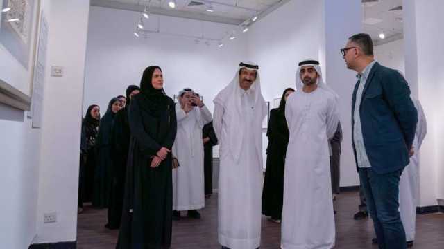 سالم بن عبد الرحمن القاسمي يفتتح معرض «رحلة حرف» في متحف الشارقة للخط