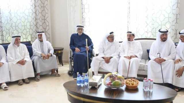النعيمي وحمدان بن محمد يعزيان في وفاة محمد بن مجرن