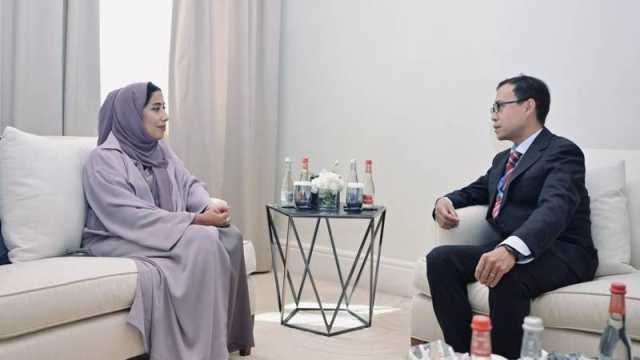 منى المرّي تبحث تعزيز التعاون مع مجموعة الصين للإعلام