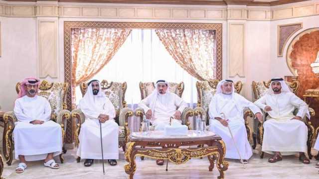 النعيمي يحضر مأدبة غداء أقامها عبيد الزعابي