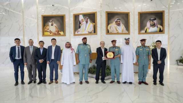 شرطة عجمان تبحث التعاون في المجالات الأمنية مع شركة صينية