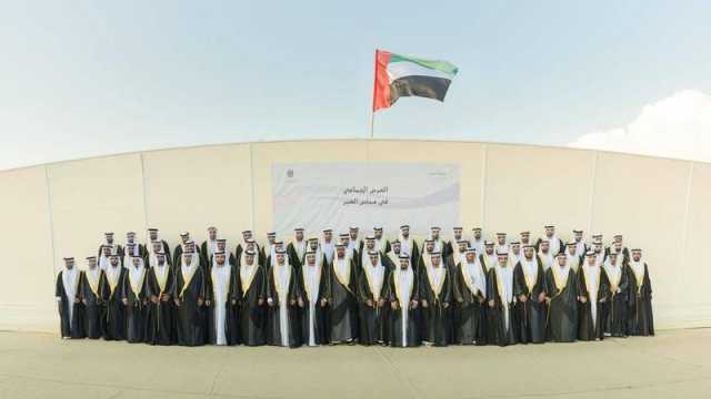 مجالس أبوظبي بديوان الرئاسة تنظم العرس الجماعي الأول في مجلس الهير بالعين