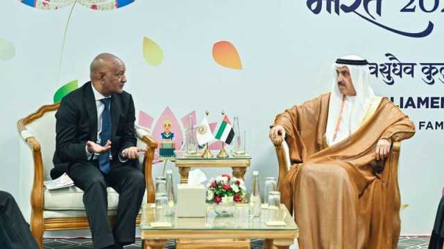 صقر غباش وأشيبير جايو يبحثان تعزيز التعاون بين «الوطني» والبرلمان الإفريقي