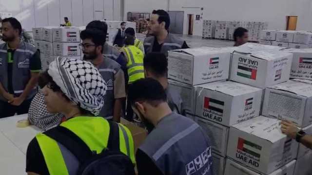 بالفيديو | توافد آلاف المتطوعين على حملة «تراحم من أجل غزة» في أبوظبي والشارقة