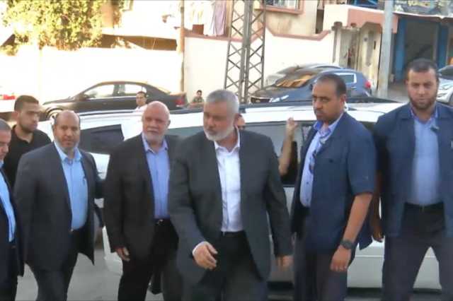 هنية في القاهرة لبحث وقف إطلاق النار بغزة