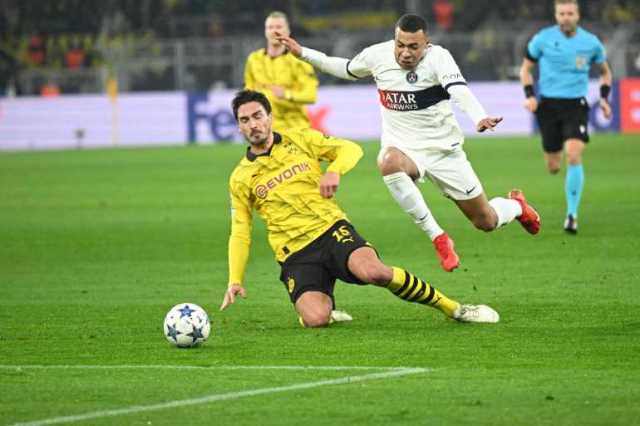 موعد مباراة بوروسيا دورتموند وسان جيرمان بنصف نهائي أبطال أوروبا والقنوات الناقلة