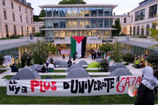 الشرطة تخلي اعتصاما جامعيا مؤيدا للفلسطينيين في باريس