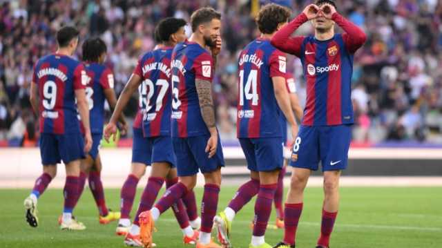 شاهد برشلونة يحرز المركز الثاني في الدوري الإسباني
