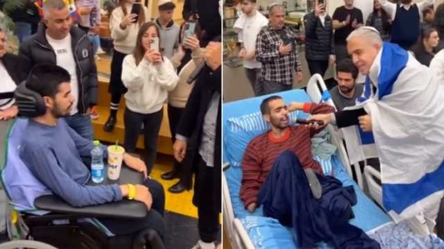مبتوري الأطراف وعلى كراسٍٍ متحركة.. فيديو يكشف نوعية إصابات جنود الاحتلال في غزة