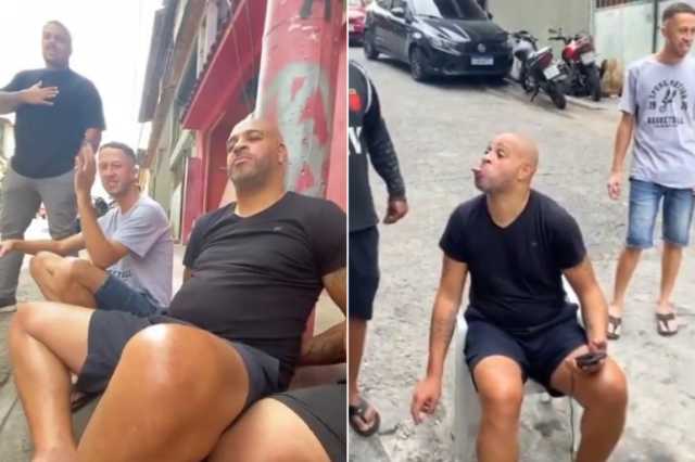 هل عاد النجم البرازيلي أدريانو إلى الاكتئاب والعيش بالشوراع؟