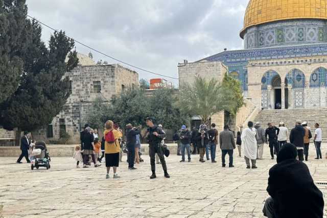 مستوطنون يواصلون اقتحام الأقصى في ثالث أيام عيد الفصح