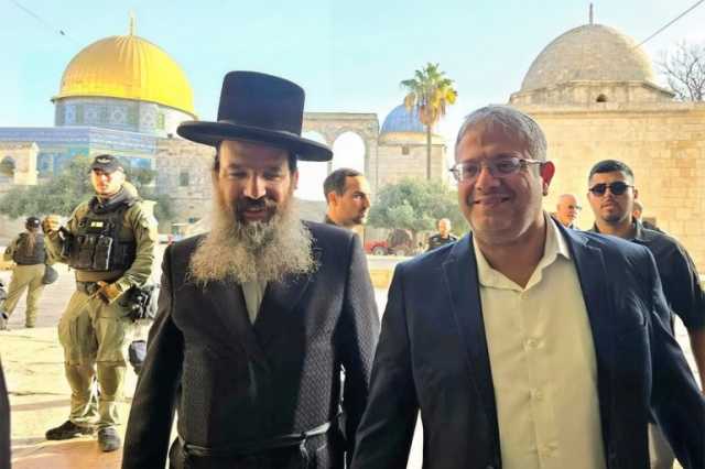 بن غفير يجدد اقتحامه للمسجد الأقصى