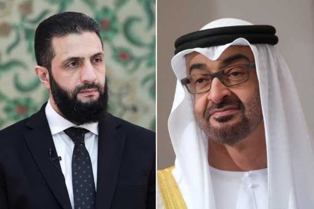 الشرع يتوجه إلى الإمارات في أول زيارة رسمية لأبو ظبي
