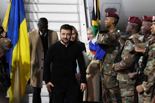 زيلينسكي يختصر زيارته لجنوب أفريقيا بعد هجوم روسي على كييف