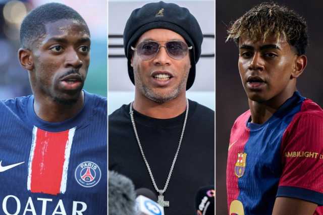 رونالدينيو يشيد بجمال وديمبلي ويكشف عن أمنيته لنهائي دوري الأبطال