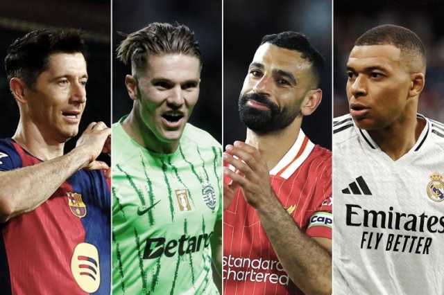 الترتيب النهائي لسباق جائزة الحذاء الذهبي الأوروبي موسم 2024-2025