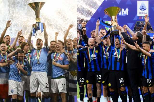 موعد مباراتي نابولي وإنتر لحسم لقب الدوري الإيطالي والقنوات الناقلة