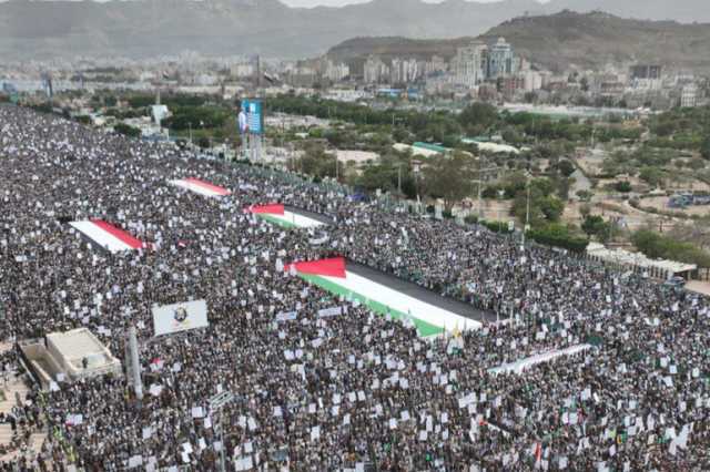 مظاهرات حاشدة في اليمن لنصرة غزة