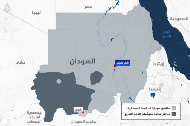 خارطة سيطرة الجيش في السودان
