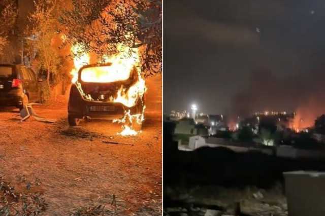 8 مصابين بحروق بإحراق المستوطنين منازل وعربات في بروقين