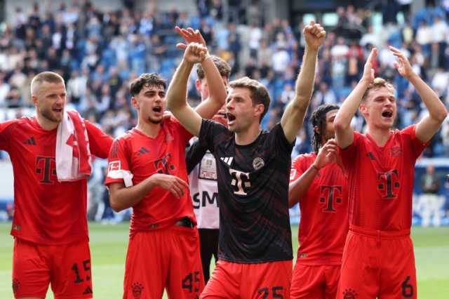 مولر يودع الدوري الألماني بفوز كبير لبايرن ميونخ على هوفنهايم
