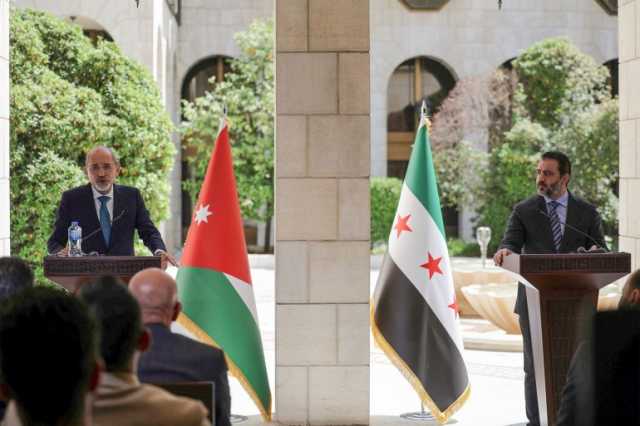 الشيباني يحتفي برفع العقوبات الأوروبية والصفدي يجدد دعم الأردن لسوريا