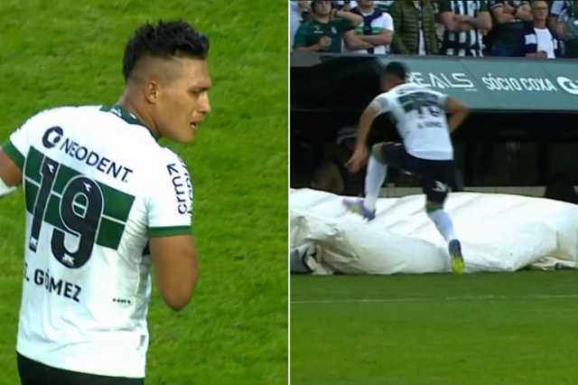 شاهد.. نقل لاعب إلى المستشفى جراء اصطدامه بنفق الحكام بالبرازيل