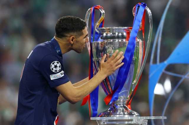 المغربي حكيمي يتقدم أسرع 20 لاعبا في دوري أبطال أوروبا