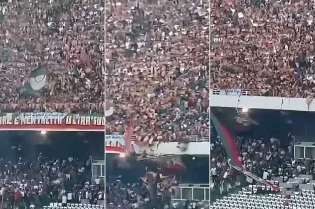 شاهد.. 3 قتلى بسقوط سياج حديدي بملعب 5 جويلية في الجزائر