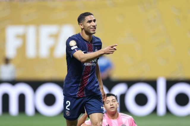 أرقام مذهلة للمغربي حكيمي مع باريس سان جيرمان هذا الموسم