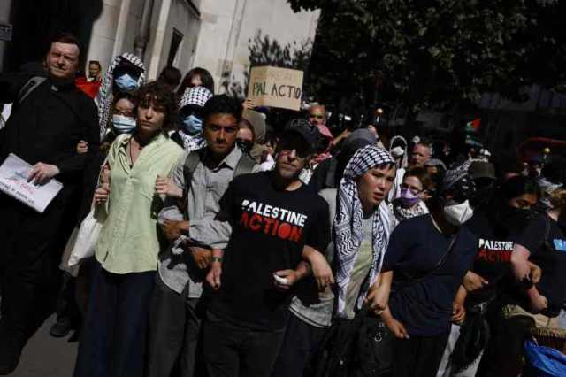 الشرطة البريطانية تعتقل مؤيدين لـحركة العمل من أجل فلسطين