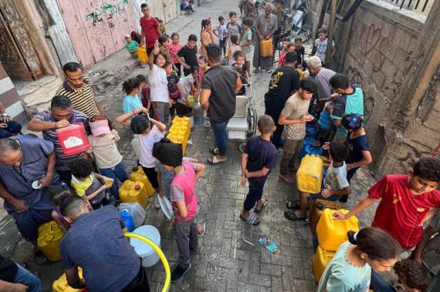 نحو مليون فلسطيني يواجهون أزمة عطش ونظافة في مدينة غزة