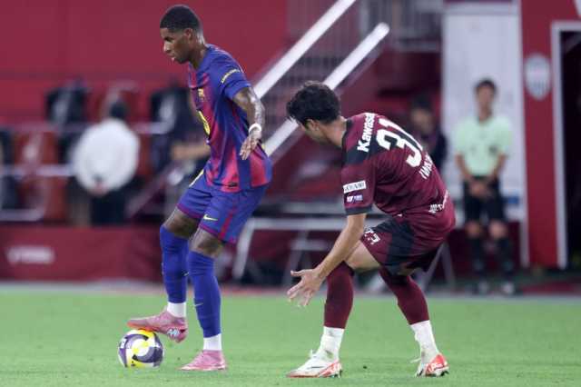 شاهد.. برشلونة يهزم فيسيل كوبي في أول ظهور لراشفورد