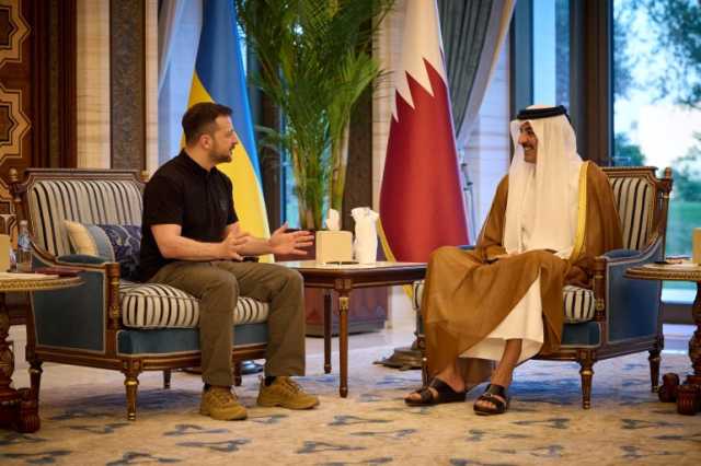 زيلينسكي يشكر أمير قطر على مساعدته بإطلاق أطفال أوكرانيين