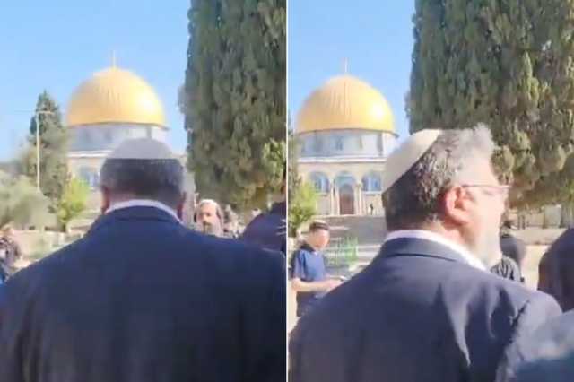 بن غفير يقتحم الأقصى وإجراءات مشددة بالقدس في ذكرى ما يسمى خراب الهيكل