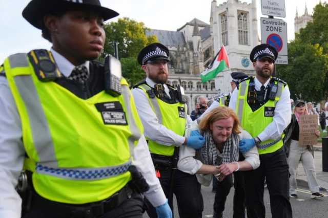 اعتقال مئات المتضامنين مع فلسطين أكشن في لندن