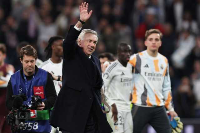 أنشيلوتي ملك الأشواط الإضافية مع ريال مدريد