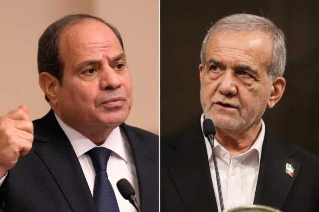 السيسي وبزشكيان يتبادلان التهنئة بالعيد ويبحثان أوضاع المنطقة