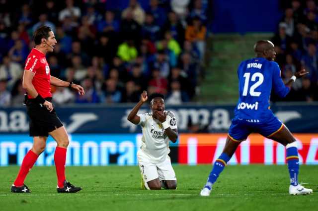 مدرب خيتافي يشكو استفزازات فينيسيوس نجم ريال مدريد
