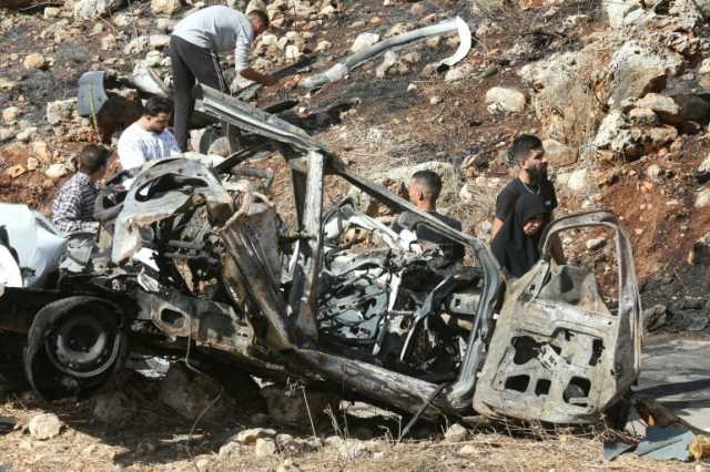 قتيل ومصاب في غارة إسرائيلية على سيارة جنوبي لبنان