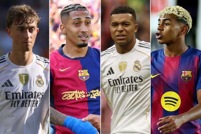 13 لاعبا مصابا من ريال مدريد وبرشلونة قبل الكلاسيكو