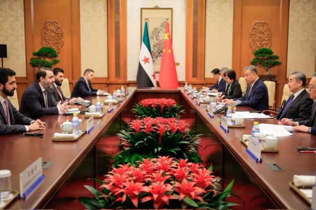 الشيباني يبحث في بكين تعزيز العلاقات السورية الصينية