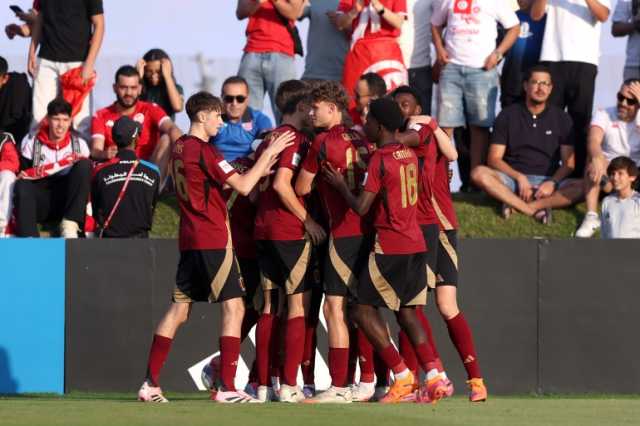 شاهد.. بلجيكا تفوز على تونس وتتأهل لدور الـ32 بكأس العالم للناشئين