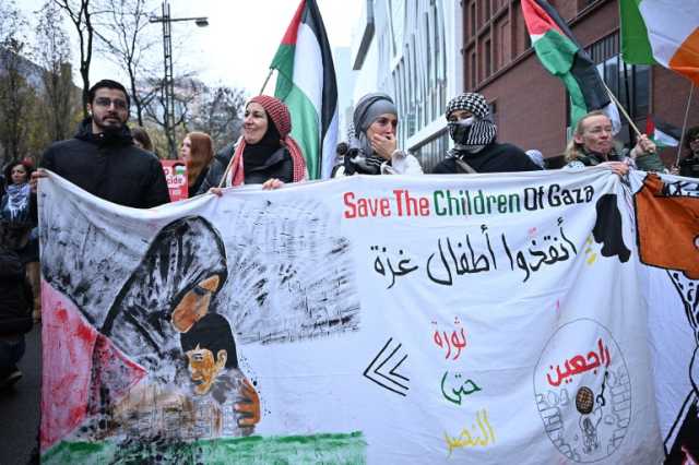 بروكسل.. آلاف يتظاهرون للمطالبة بحصار عسكري على إسرائيل