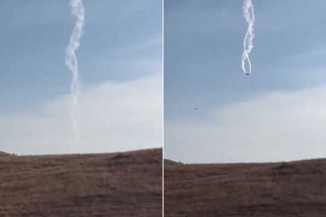 شاهد.. تحطم طائرة شحن عسكرية تركية على متنها 20 شخصا