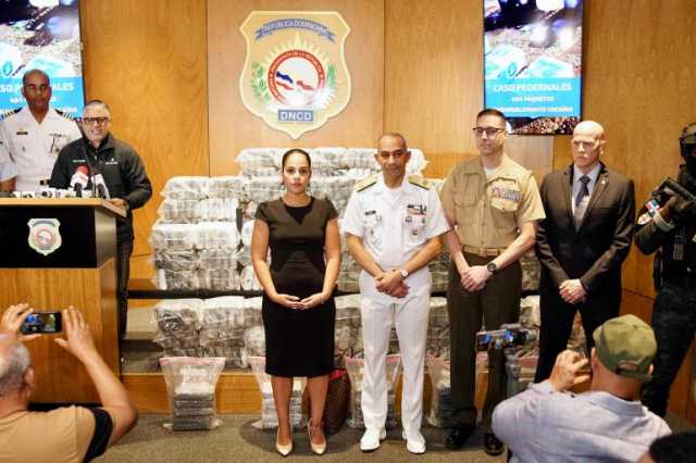 الرمح الجنوبي تصادر شحنة ضخمة من الكوكايين بالكاريبي